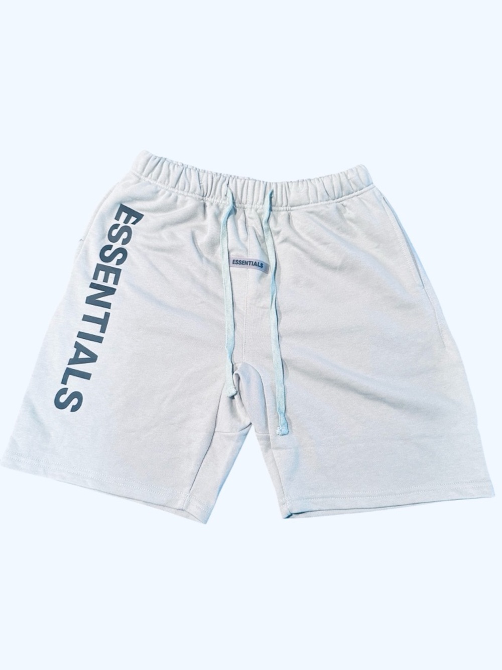 ESSENTIALS Men’s Light green Logo Sweat Shorts